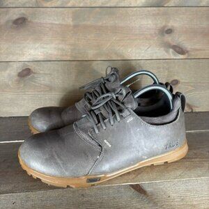 true linkswear premium mens size 9 golf shoes gray leather athletic sneakers